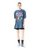Soipeuyukaen Oversized Loose Fit Pigment Print T-Shirt