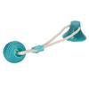 Green Spherical Suction Cup Dog Toy Braided Rope Self Play Pet Toy Dog Teeth Clean Toy  Indoor Play