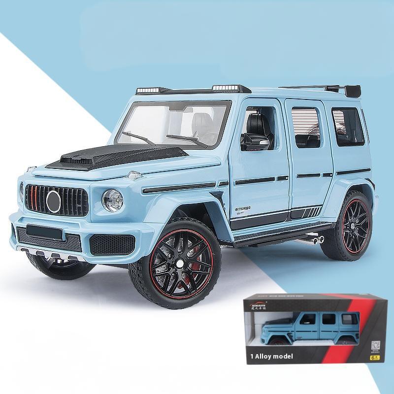 1:24 Scale Benz G800 Off Road SUV Diecast Model Car Alloy Sound & Light Collection Fine Simulated Decorations Gift Boyfriend