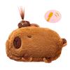 Cartoon Plush Pen Bag Big Capacity Pencil Case, Plush Stationeries Bag Pen Case Zippered Pen Bag Gift for Student Kid