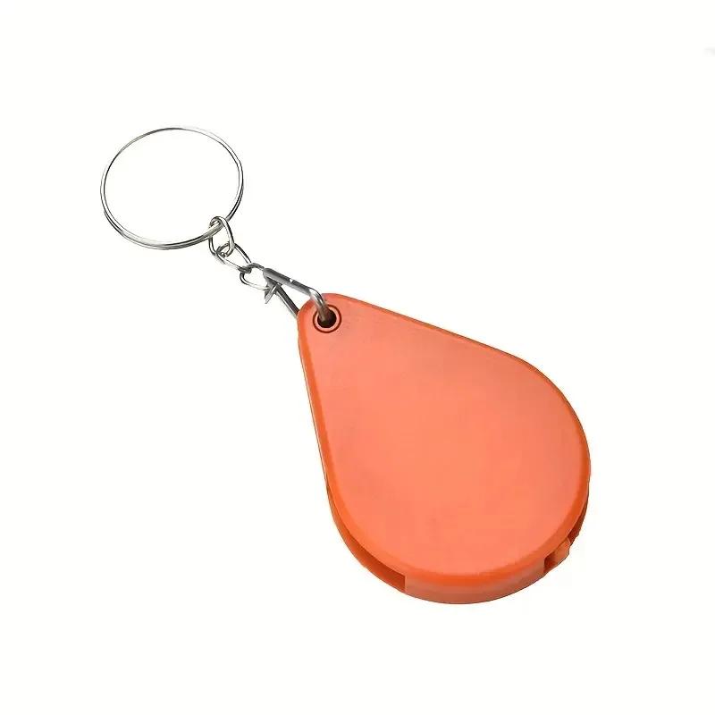 Mini Portable Magnifier Keyring Small Anti-Deformed Reading Aid Keychain for Elderly Clear Vision Portable Magnifying Glass