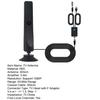 Digital TV Antenna 1080P Standing Suction Cup Supporting 4K 50-Mile Range Free Local Channels All Television