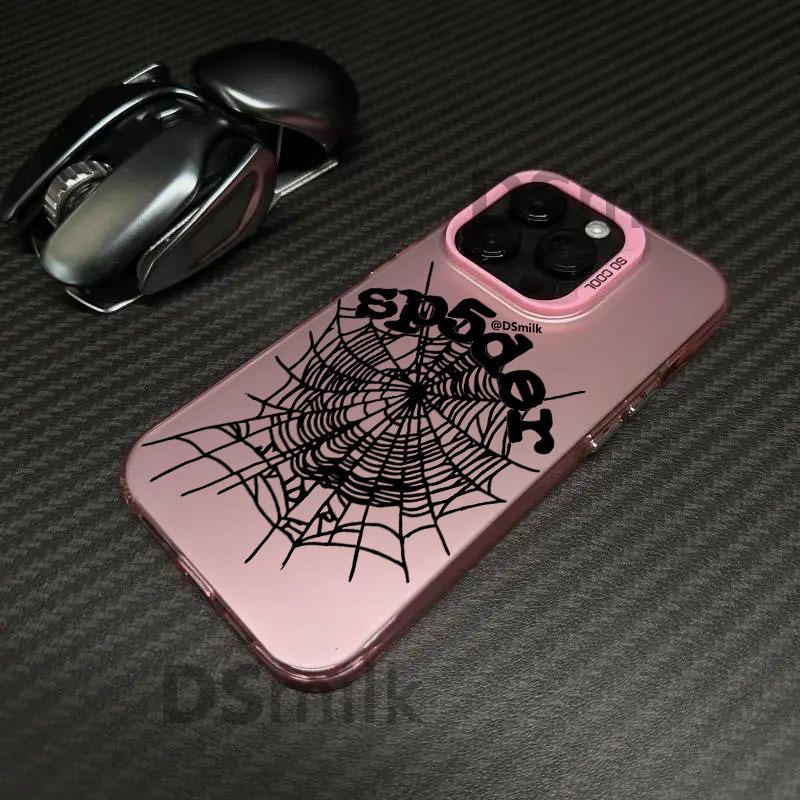 Popular spider web iPhone16Pro phone case 15/14/13 laser 12 Apple 11XsMax/p