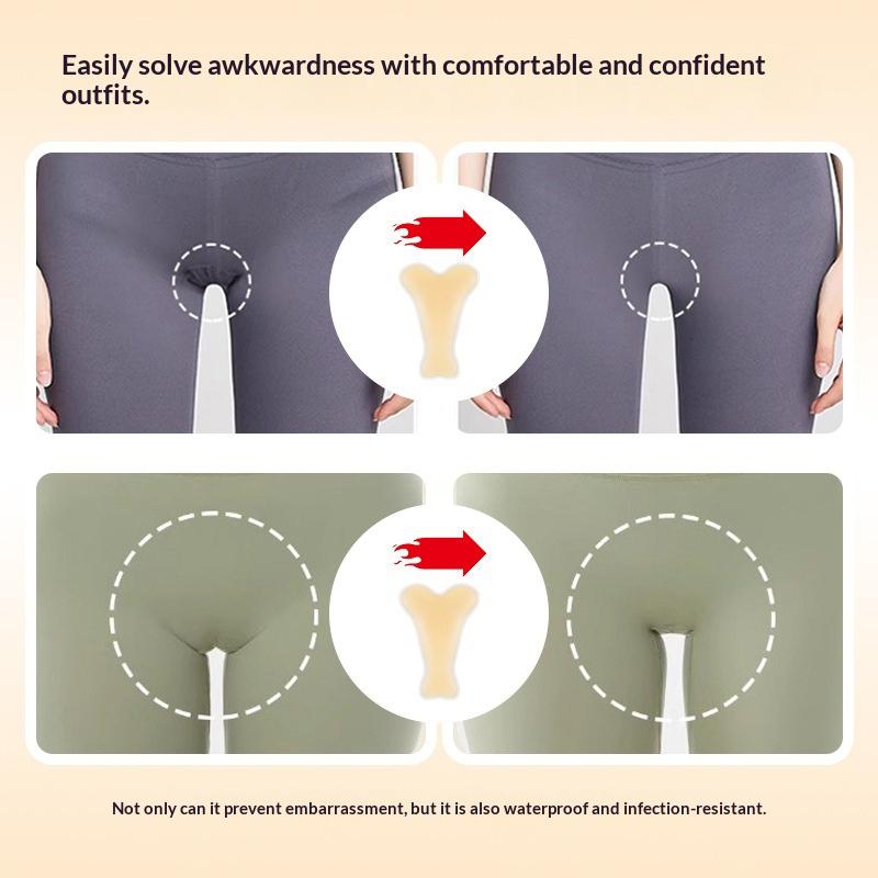 1 Stück Camouflage-Höschen Silikon Wiederverwendbar Für Badeanzug Unterwäsche Kamelzehen Leggings Sichtschutz Haftfähigkeit Unsichtbar Selbstklebend