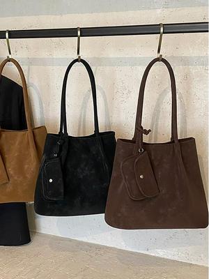Damen Retro Schulter-Tote - 2025 Herbst/Winter Kollektion, High-End Luxus-Stil, Tasche mit großem Fassungsvermögen für den Arbeitsweg