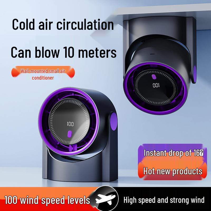 Portable Mini Bladeless USB Clip Fan - Compact Desktop Fan