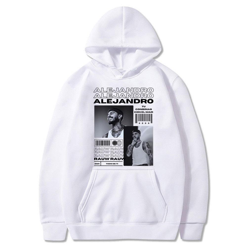 Singer Rauw Alejandro Todo De Ti Album Cover print men‘s Fashion Autumn fleece hoodie Long Sleeves Clothes Street Regular fit
