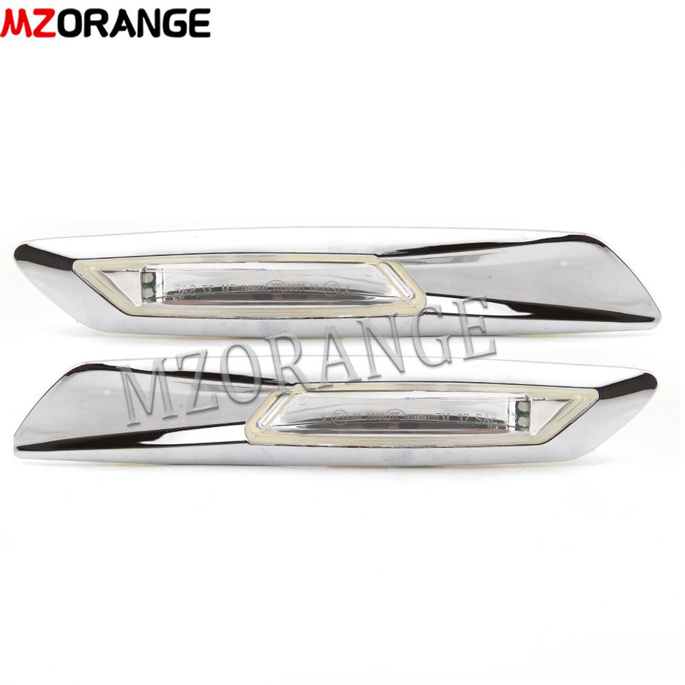 LED Side Marker Turn Signal Lamp for BMW F10 F11 F18 2011 2012 2013 5 Series Fender Mounted Corner Leaf Plate Light