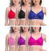 Fims Fashion Este Stilul Meu Sutien T-shirt cu Burete și Dantelă Bumbac Fără Armătură Acoperire Completă Sutien Push Up pentru Adolescente Sutien Normal