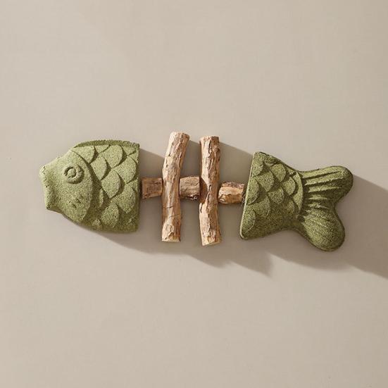 1/2/3Pcs Cat Dental Toy Fishbone Shape Catnip Cat Toy Teeth Play Oral Hygiene Cleaning Breath Interactive