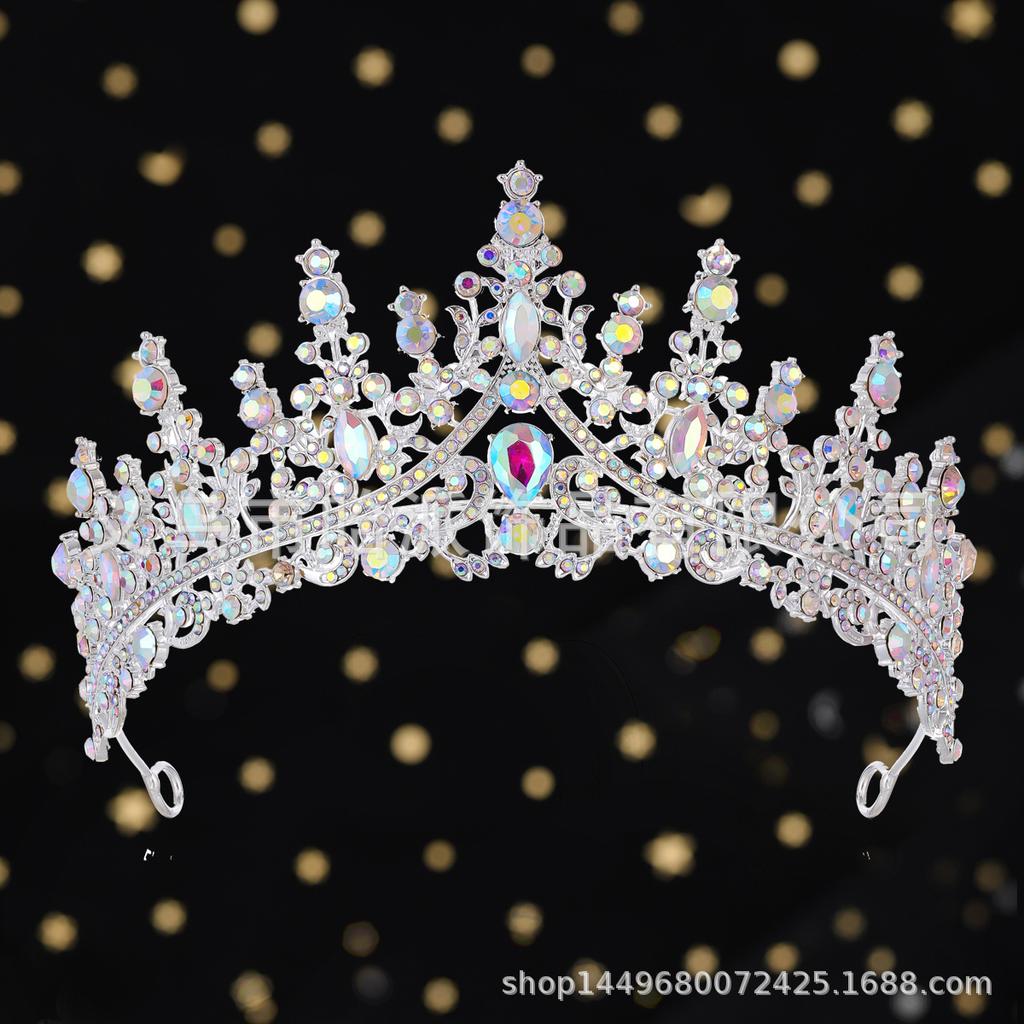 Alloy Crown Wedding Tiara, Hair Accessories, Banquet Party Disc Hair Tiara, Ball Party Bridal Tiara