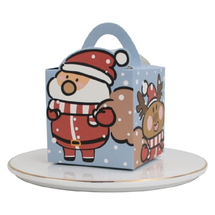 Christmas Goody Gift Boxes Xmas Treat Boxes Paper Candy Boxes for Kids Party