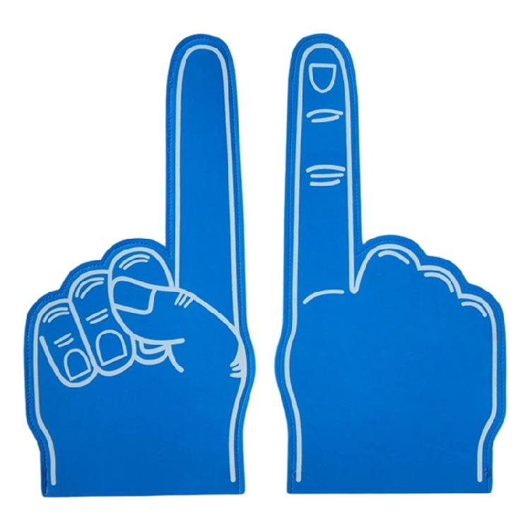 2 Count Oversized Sport Fan Hand Gloves Cheer Accessories With Wide Grip For Concerts And Competitions