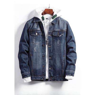 Plus Size 7XL Retro Workwear Denim Jacket for Men Loose  Style Men's Spring and Autumn Denim Jacket