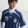 Adidas Performance ARGENTINA AWAY JERSEY 2006 - Argentine Team Away 2006 Vintage Classic Striped Simple Short-sleeved Football Jersey for Men