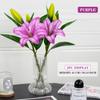 41cm Artificial Flowers Silk Lily Bouquet DIY Creative Bouquet As Gift for Friends Teach & Fresh Living Room Decoration