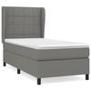 3127942 vidaXL Divan Bed with Mattress Dark Grey 100x200cm Fabric