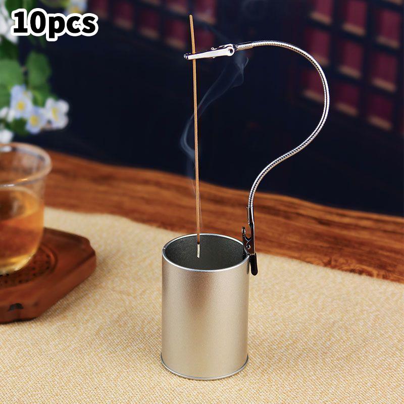 10Pcs Double Headed Metal Incense Clip Mosquito Coil Holder Censer Universal Crocodile Clip Fragrance Diffuser Home Decor
