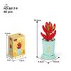Succulent Bonsai Building Block Flowers - Compatible with Lego, Small Particle Assembly Toys for Girls