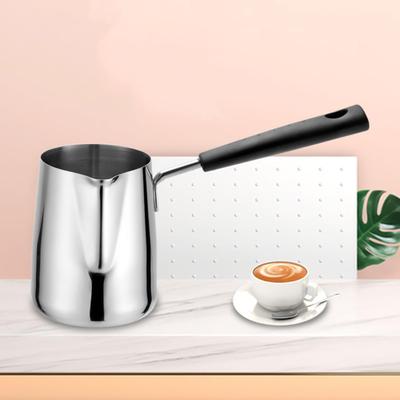 600ml Turkish Coffee Pot with Pouring Spout, Stovetop Ibrik for Brewing Coffee, Milk Tea, Hot Chocolate, Ideal for Home, Kitchen