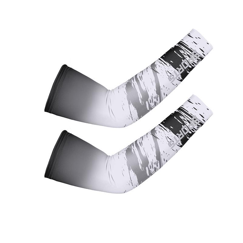 Sport Style Sun Protection Breathable Cycling Arm Warmers for Men and Women - Thin Ice Silk Sleeves
