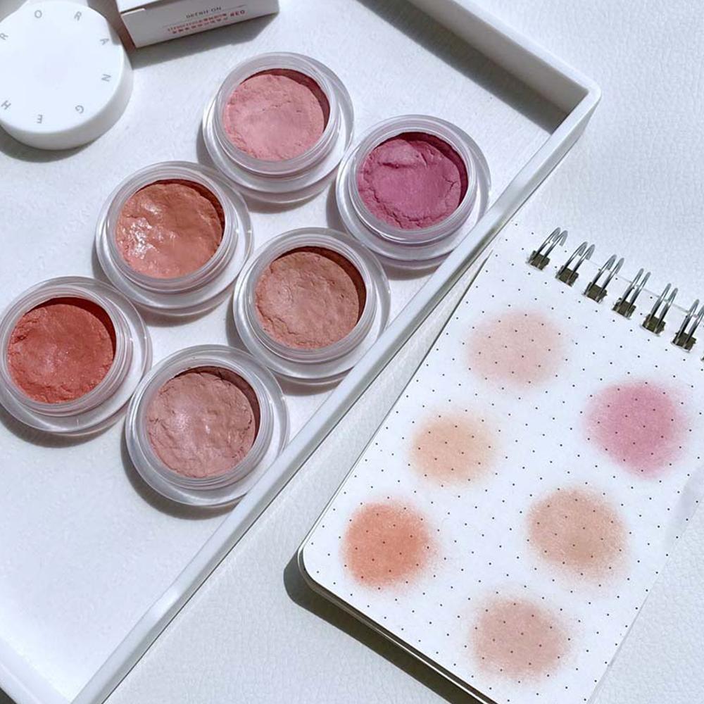 HERORANGE Fard monocolore, finitura opaca naturale a lunga tenuta, consistenza morbida in mousse, rossetto per il trucco