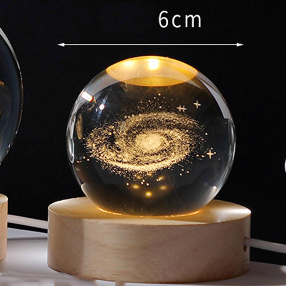 Christmas-Crystal Ball Decoration Astronomy Solar System Planets Moon Astronaut