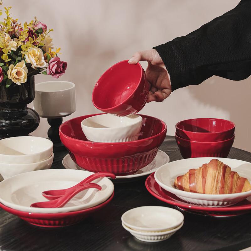 Ru Han Festive Ceramic 10-inch Shallow Plate