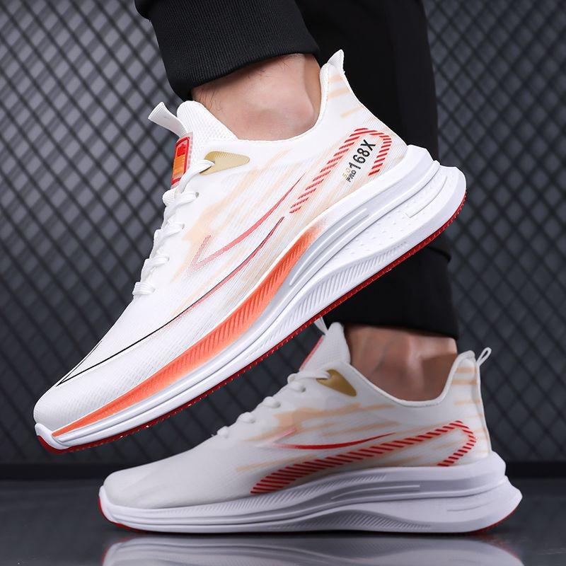 Men's shoes, new summer breathable thin running shoes, shock-absorbing running shoes, men's summer sports shoes