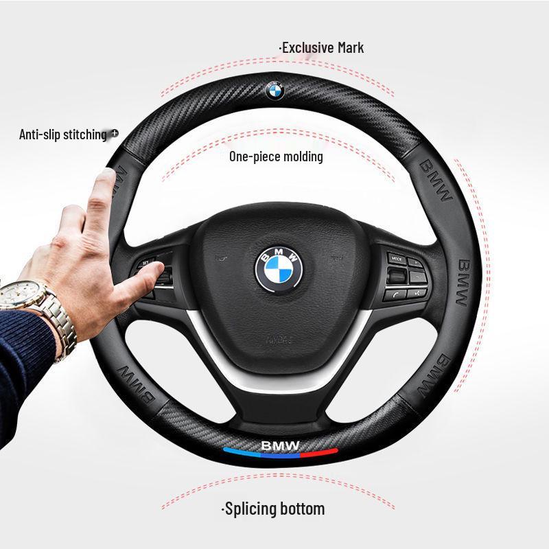 Universal Steering Wheel Cover for BMW 3, 5, 1 Series, X1, X3, X5 - Suitable for All Seasons