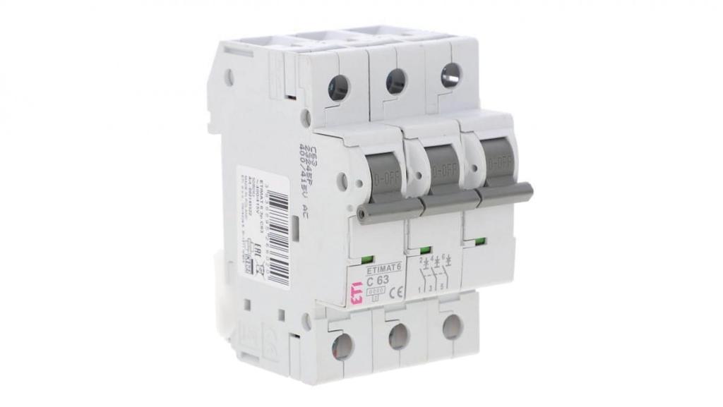 Circuit Breaker 3P C 63A 6Ka Ac Etimat 6 002145522