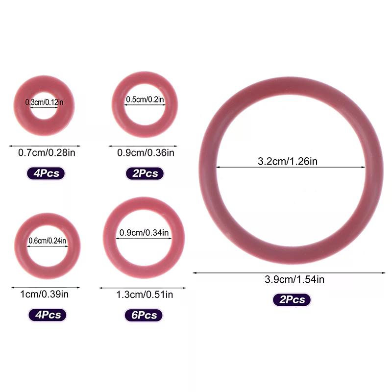 18pcs O-Ring Seal Kit Silicone Gasket For Coffee Machine Brewing Group Spout Connector Kitchen Accessories