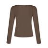 HNXC Women's Fashion Casual Autumn Winter Solid Color Print Long Sleeve V-Neck Blouses & Shirts