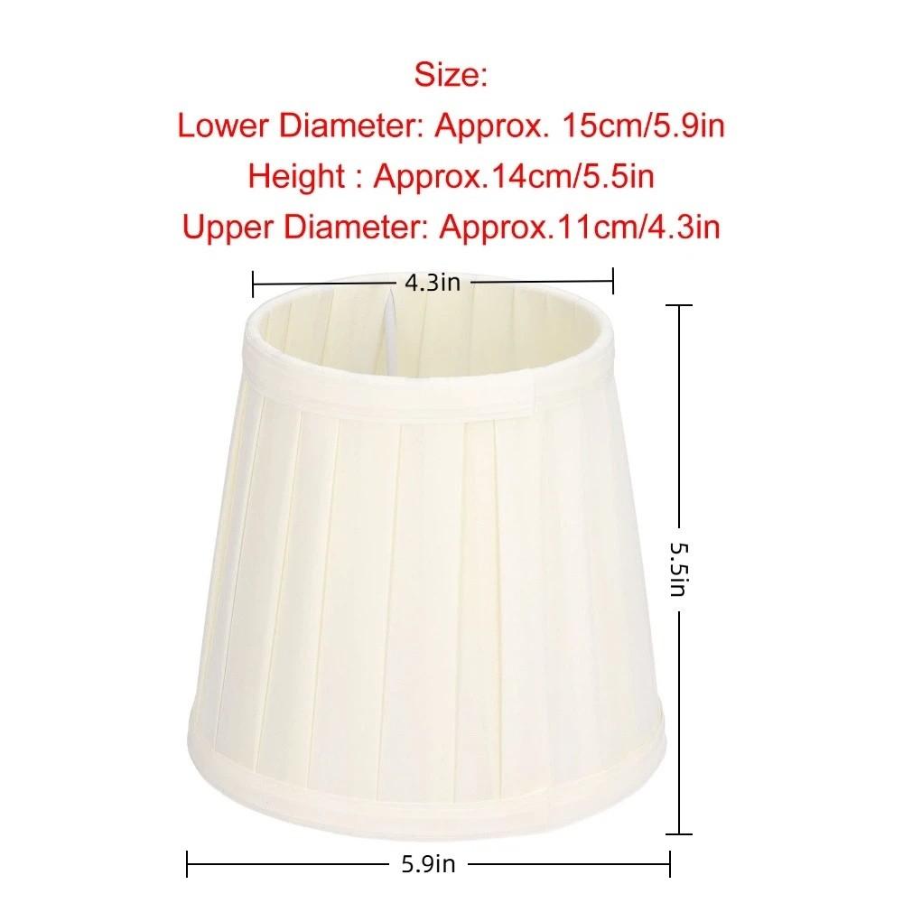 3PCS Clip On Design Lampshade Fabric Chandelier Lamp Shades Simple Lamp Cover  Wall Lamp