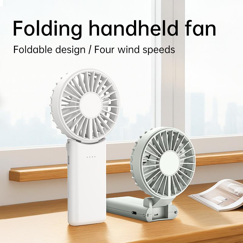 KC PSE Mini Portable Handheld Fan 1800mAh USB Rechargeable Mini Fan Foldable Travel Fan for Car & RV Use