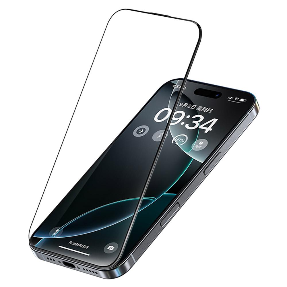 BENKS For iPhone 15 Pro Screen Protector 3D Arc Edge 0.18mm High Aluminium Silicon Glass Film