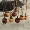 Retro Chinese Style Woven Pendant Necklace - Forest-Inspired Long Sweater Chain Accessory