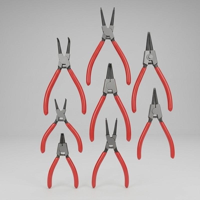 1Pcs Hand Tool 7 Inch Internal External Retaining Clip Carbon Steel Multifunctional Snap Ring Circlip Pliers