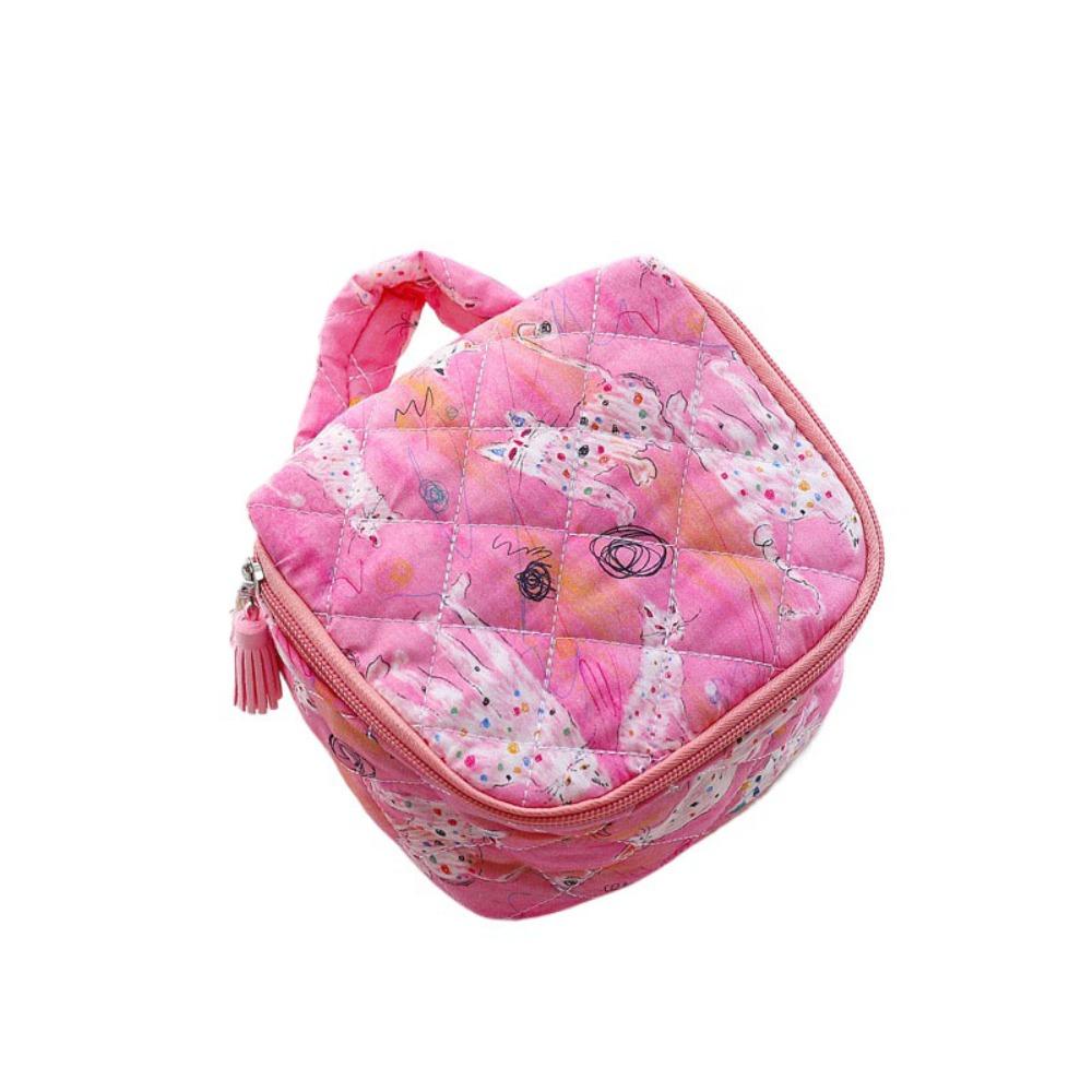 

Protection Case Cat Makeup Bag Cartoon Toiletries Organizer Handheld Cosmetic Bag Sports розы красного