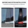2Pcs Car Logo Center Pillar Protective Film Anti-scratch 3D Sticker Decal For KIA Cerato Sportage R K2 K3 K5 K6 K7 K8 RIO 3 4 Sorento Picanto