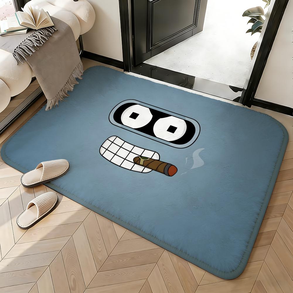 Soft Absorbent Non-Slip Rug Cartoon Futurama Floor Mat Home Decor Doormat Bedroom Floor Mat Shower Carpet