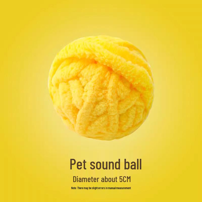 

Boredom Relief Rubber Dog Toy - Bite-Resistant, Teeth-Cleaning Molar Ball for Small to Large Puppies with Sound