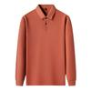 Spring T-shirt Men's Long-sleeved Lapel Collar Business Men's Lead Top Dad with Collar T-shirt