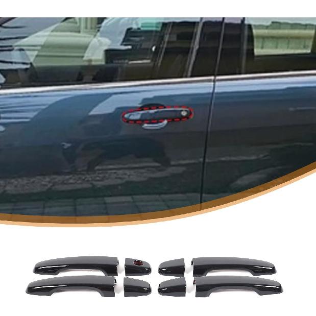 

Door Handle Cover Trim Compatible with Pontiac G8 2008 2009, Car Interior Decoration Accessories (Black)