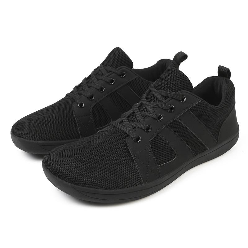 Fashion Breathable Mesh Casual Sneakers Wide Toe Barefoot Shoes for Man Minimalist Walking Sneakers Lightweight Soft Sole Jogging Shoes