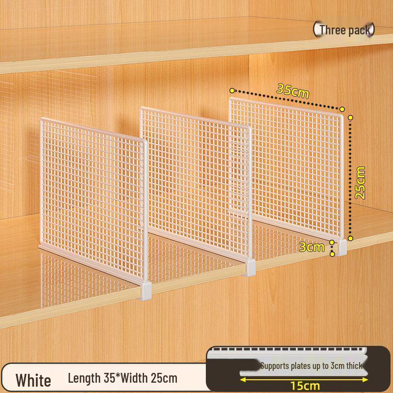 Punch-Free Cabinet & Wardrobe Divider - Multipurpose Storage & Organizer Rack