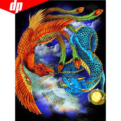 Diamond Painting Full Round Arrival Cartoon Crystal Embroidery Dragon Home Decoration