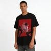 Dark Style Curse Pattern Double Hunk Printed Top Unisex Street Trendy Cool Wear For Fashion Lovers Pure Cotton T-shirt