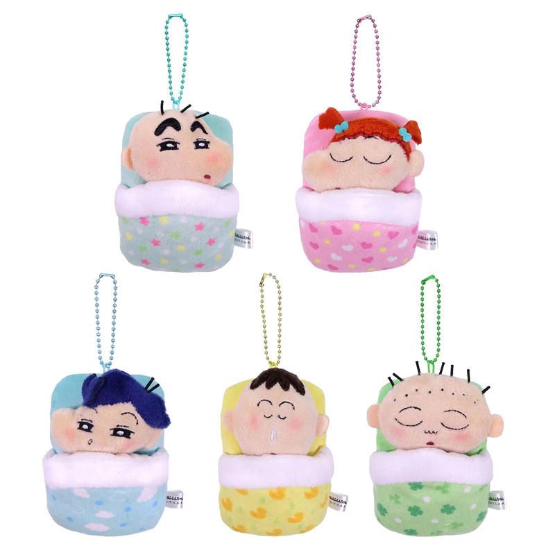 Lovely Crayon Shin-chan Character Plush Keychain Pp Cotton Filled 10cm