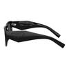 Prada Temple Branding Acetate Square Sunglasses Women's Black